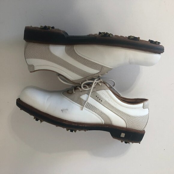 ECCO HydroMax Golf Shoes Women's Size 9/9.5 US 40 EU White Gray - Picture 9 of 12